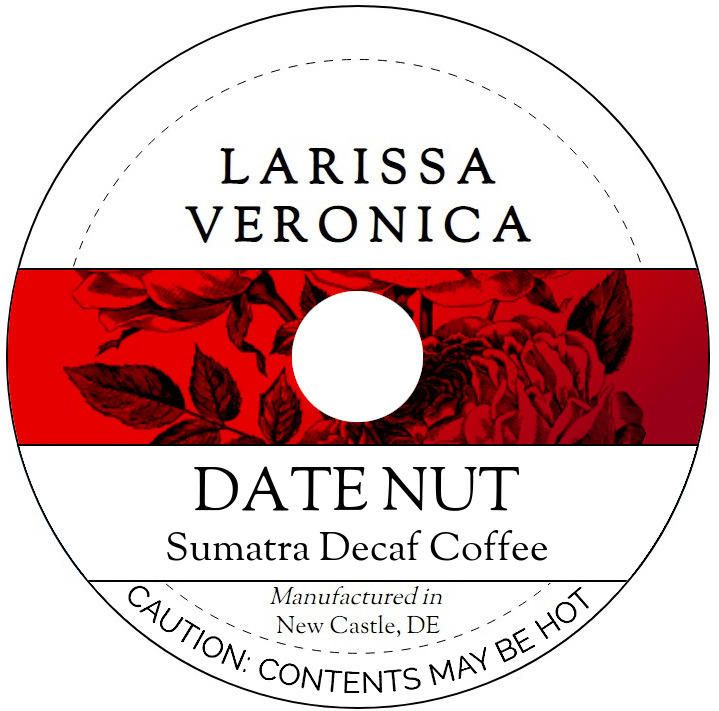 Date Nut Sumatra Decaf Coffee <BR>(Single Serve K-Cup Pods)