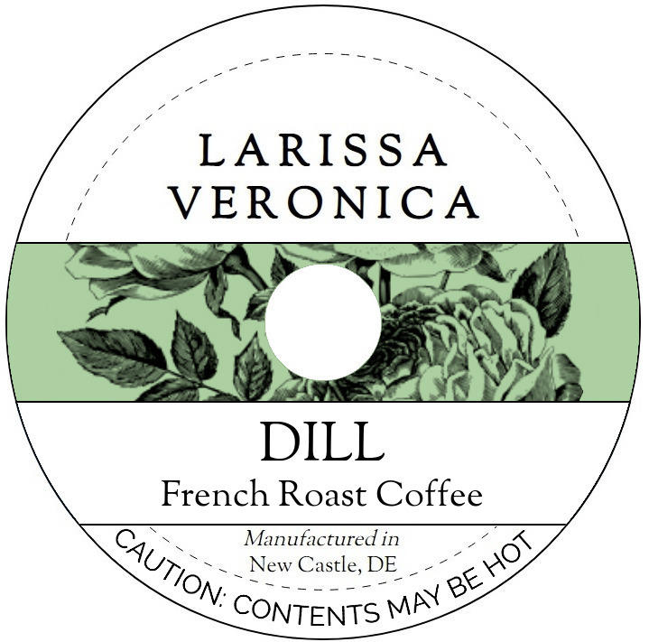 Dill French Roast Coffee <BR>(Single Serve K-Cup Pods)