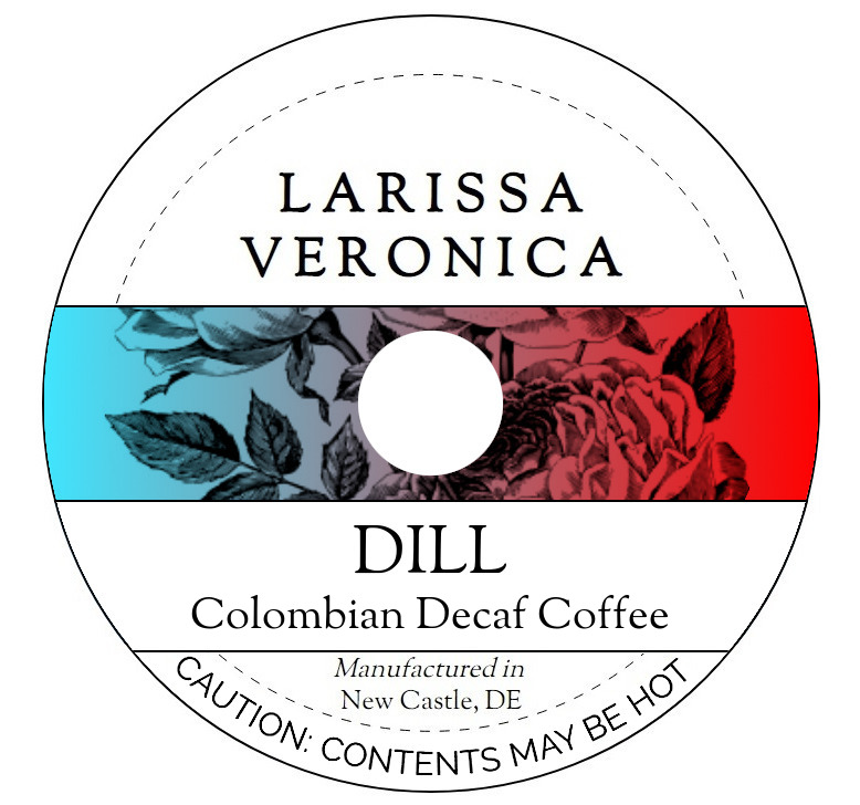 Dill Colombian Decaf Coffee <BR>(Single Serve K-Cup Pods)