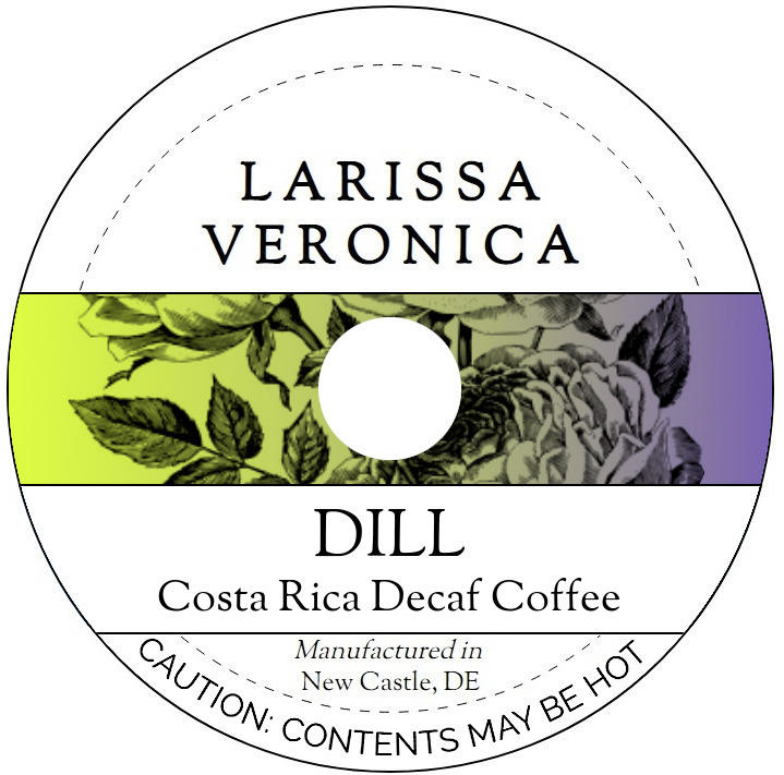 Dill Costa Rica Decaf Coffee <BR>(Single Serve K-Cup Pods)
