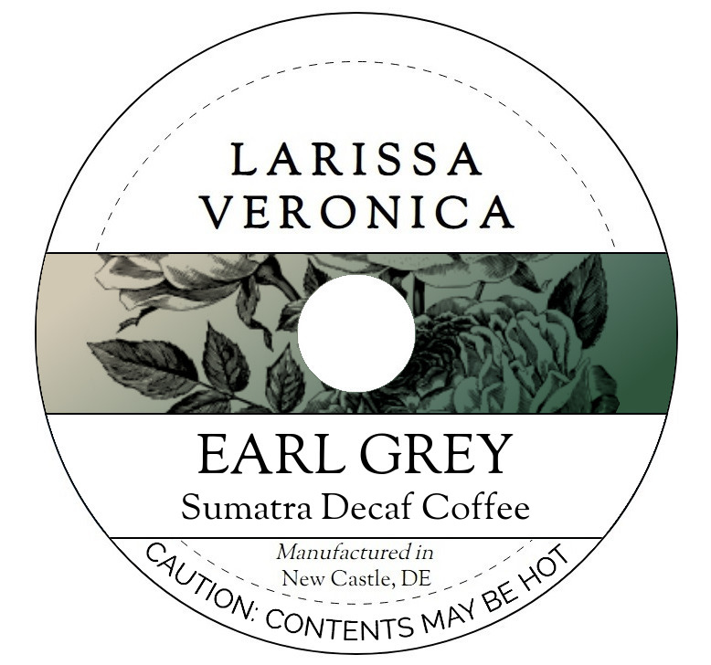 Earl Grey Sumatra Decaf Coffee <BR>(Single Serve K-Cup Pods)
