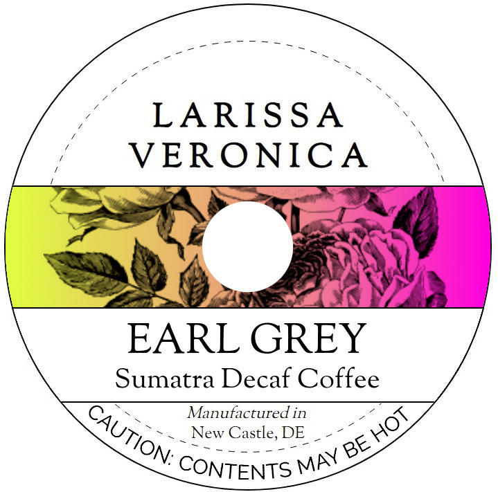 Earl Grey Sumatra Decaf Coffee <BR>(Single Serve K-Cup Pods)