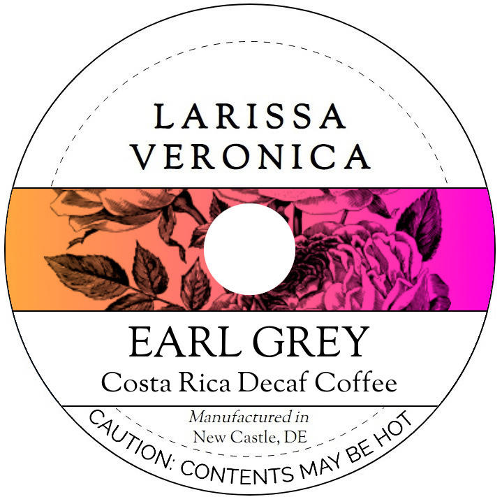 Earl Grey Costa Rica Decaf Coffee <BR>(Single Serve K-Cup Pods)