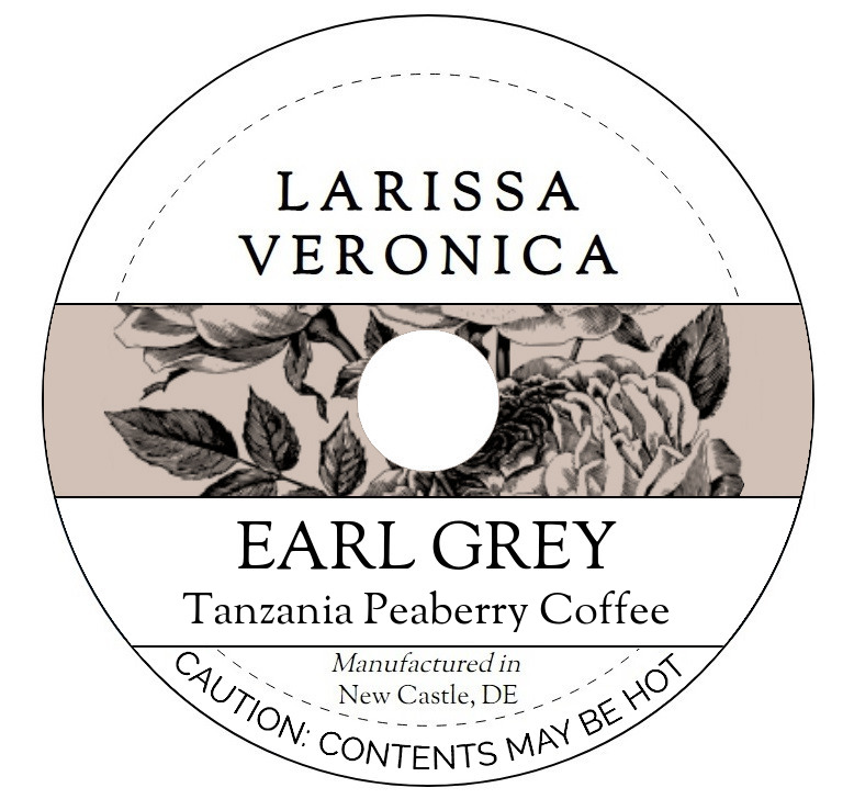 Earl Grey Tanzania Peaberry Coffee <BR>(Single Serve K-Cup Pods)