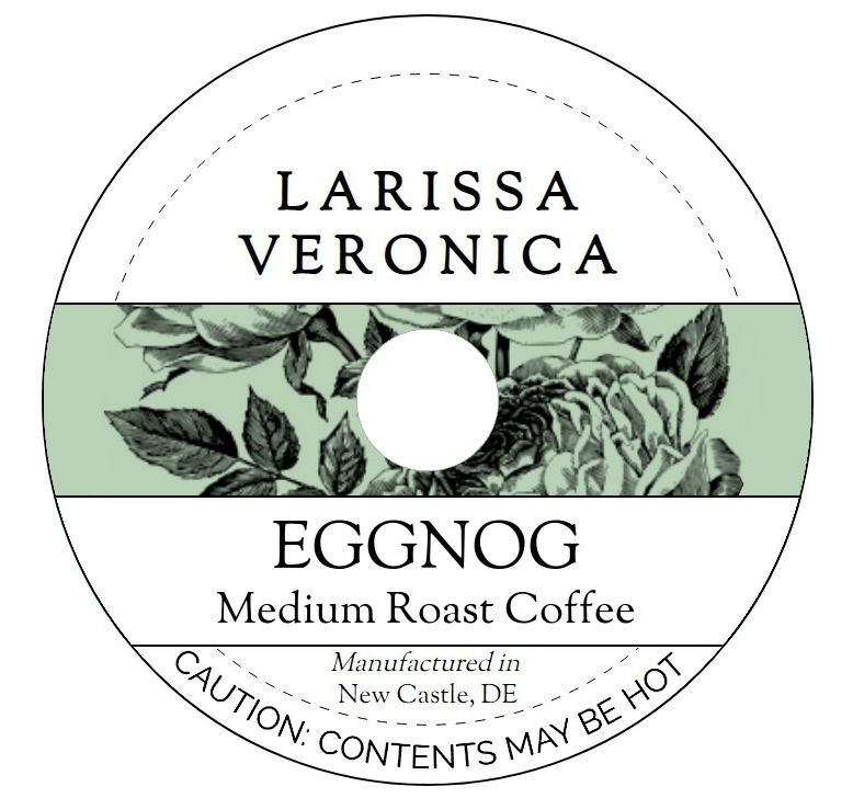 Eggnog Medium Roast Coffee <BR>(Single Serve K-Cup Pods)
