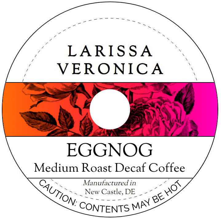 Eggnog Medium Roast Decaf Coffee <BR>(Single Serve K-Cup Pods)