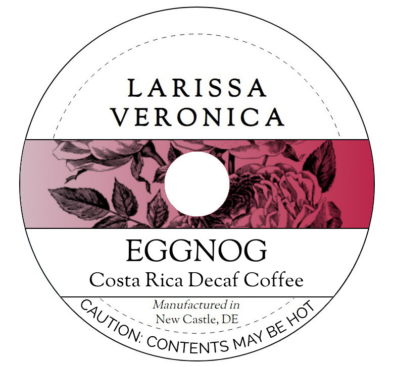 Eggnog Costa Rica Decaf Coffee <BR>(Single Serve K-Cup Pods)