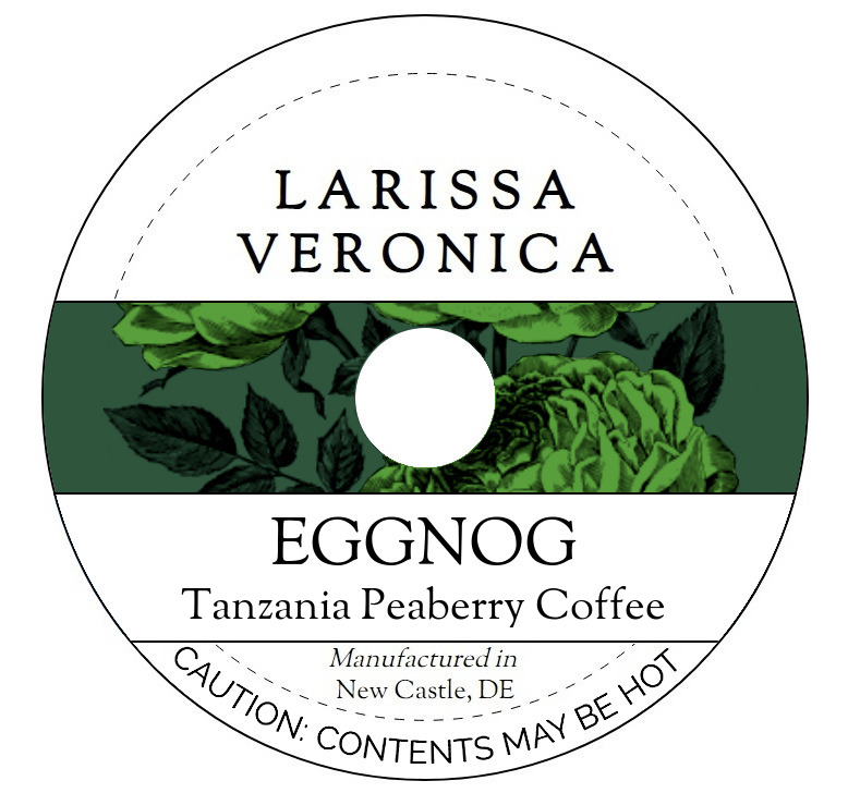 Eggnog Tanzania Peaberry Coffee <BR>(Single Serve K-Cup Pods)