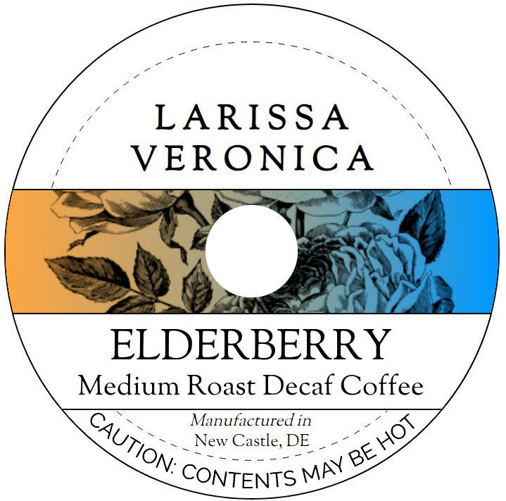 Elderberry Medium Roast Decaf Coffee <BR>(Single Serve K-Cup Pods)