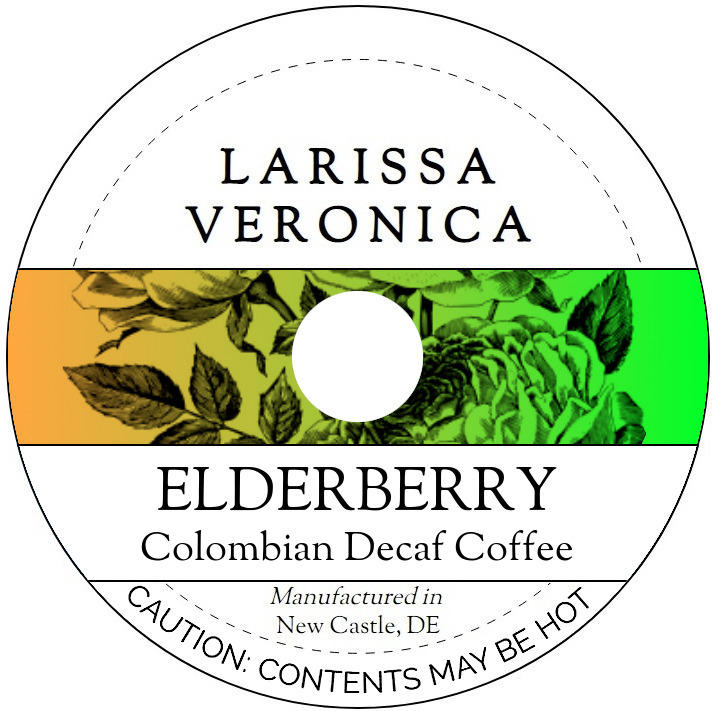 Elderberry Colombian Decaf Coffee <BR>(Single Serve K-Cup Pods)