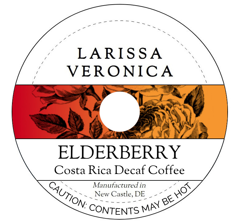 Elderberry Costa Rica Decaf Coffee <BR>(Single Serve K-Cup Pods)