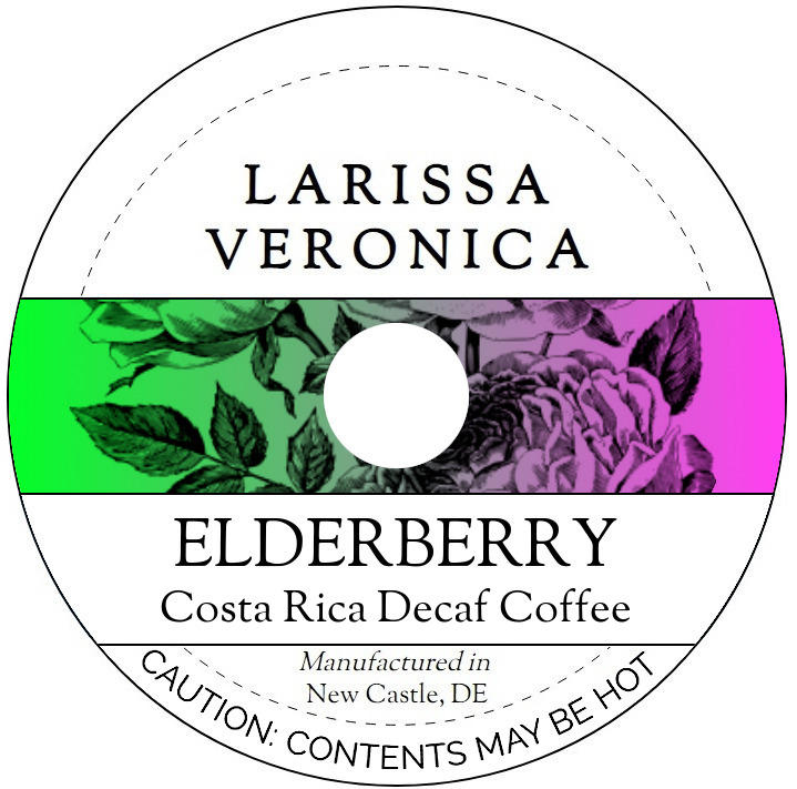 Elderberry Costa Rica Decaf Coffee <BR>(Single Serve K-Cup Pods)