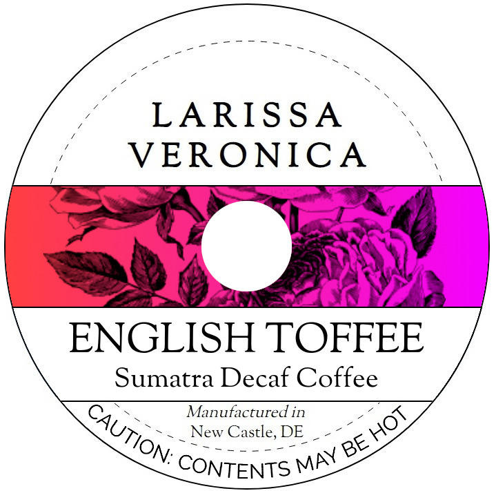 English Toffee Sumatra Decaf Coffee <BR>(Single Serve K-Cup Pods)