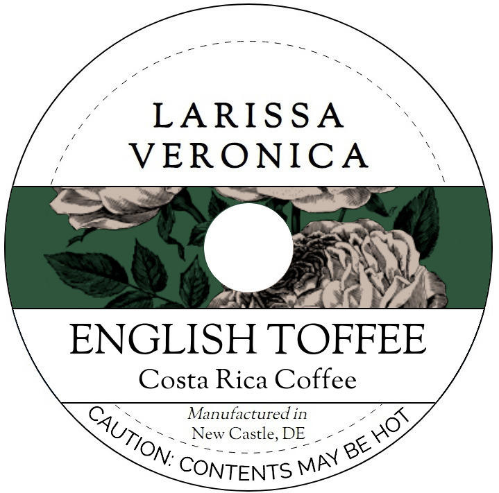 English Toffee Costa Rica Coffee <BR>(Single Serve K-Cup Pods)