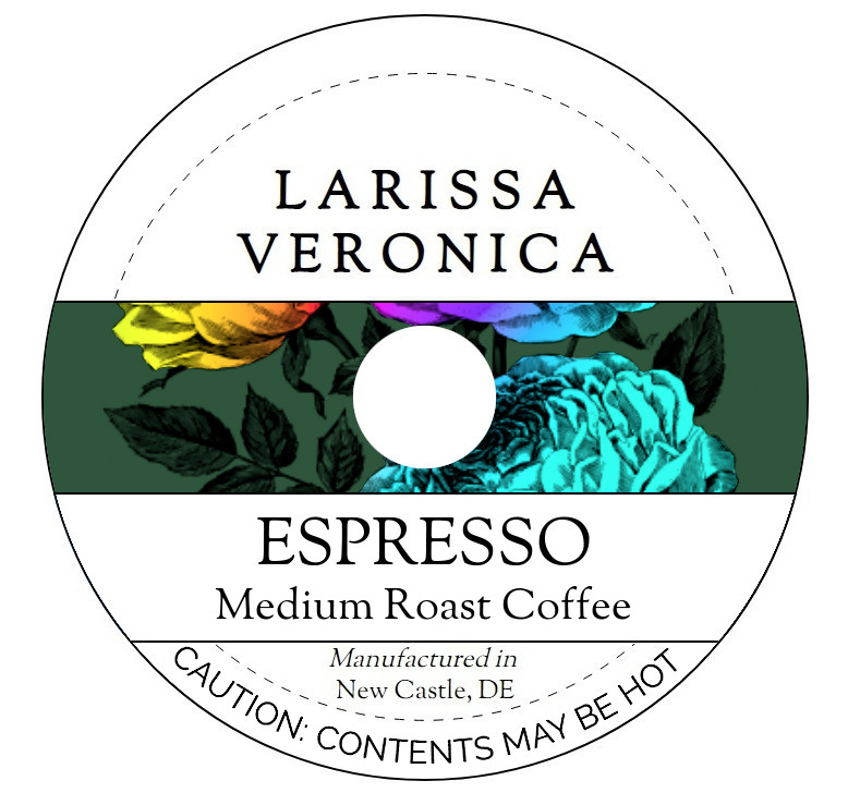 Espresso Medium Roast Coffee <BR>(Single Serve K-Cup Pods)