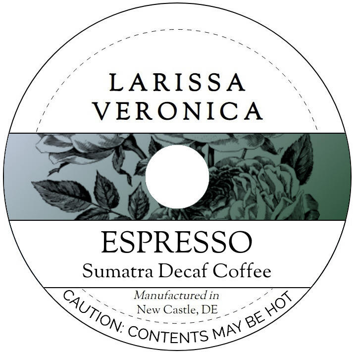 Espresso Sumatra Decaf Coffee <BR>(Single Serve K-Cup Pods)