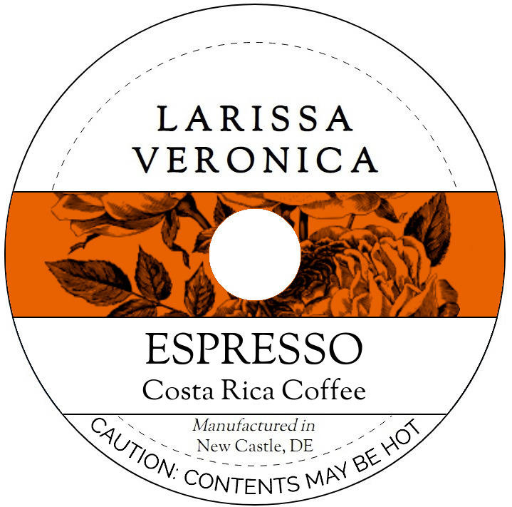 Espresso Costa Rica Coffee <BR>(Single Serve K-Cup Pods)