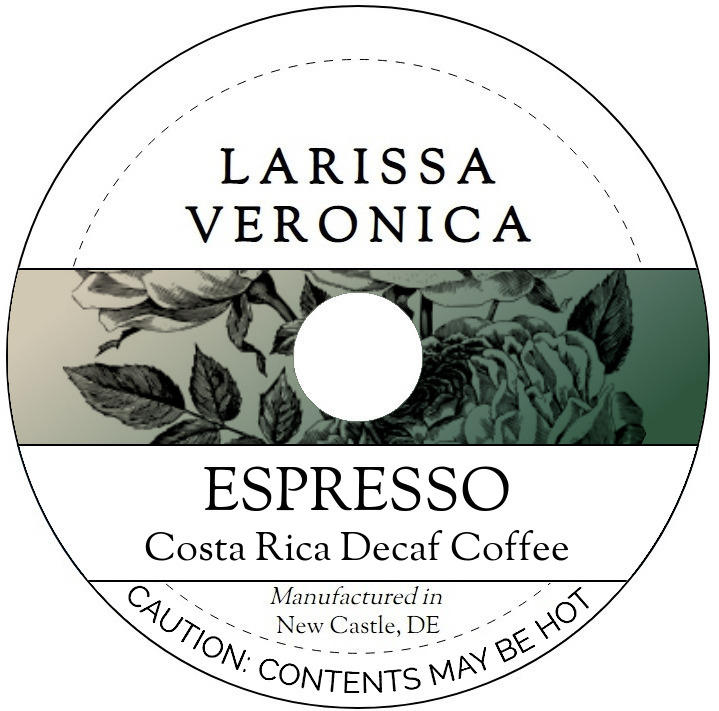 Espresso Costa Rica Decaf Coffee <BR>(Single Serve K-Cup Pods)