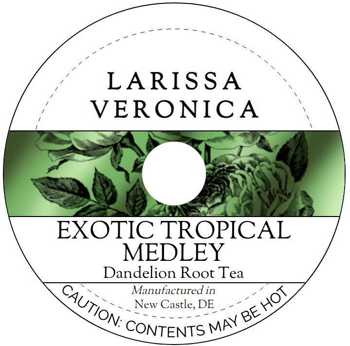 Exotic Tropical Medley Dandelion Root Tea <BR>(Single Serve K-Cup Pods)