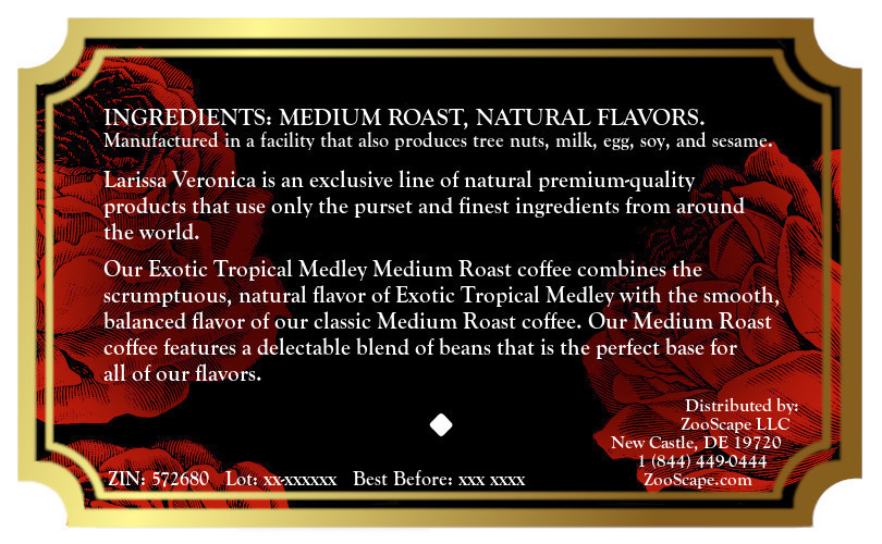 Exotic Tropical Medley Medium Roast Coffee <BR>(Single Serve K-Cup Pods)