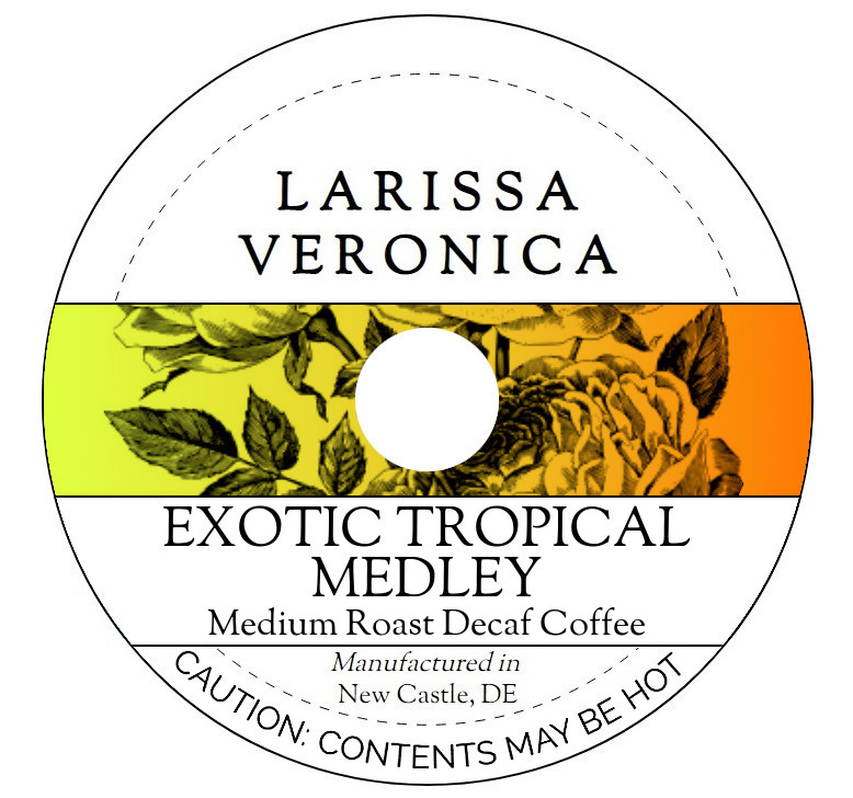 Exotic Tropical Medley Medium Roast Decaf Coffee <BR>(Single Serve K-Cup Pods)