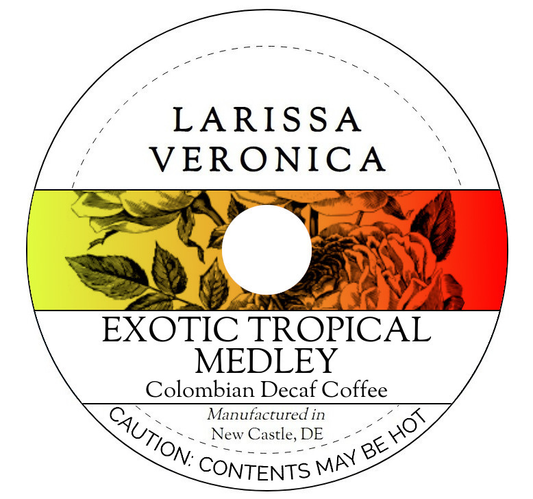 Exotic Tropical Medley Colombian Decaf Coffee <BR>(Single Serve K-Cup Pods)