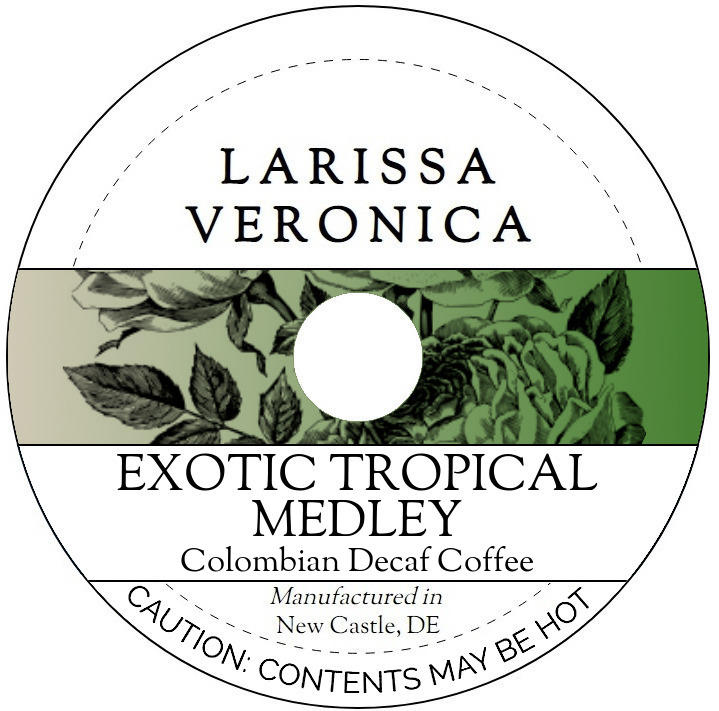 Exotic Tropical Medley Colombian Decaf Coffee <BR>(Single Serve K-Cup Pods)
