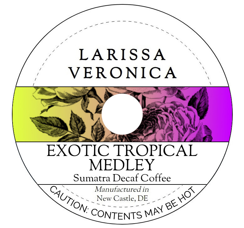 Exotic Tropical Medley Sumatra Decaf Coffee <BR>(Single Serve K-Cup Pods)