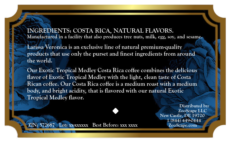 Exotic Tropical Medley Costa Rica Coffee <BR>(Single Serve K-Cup Pods)