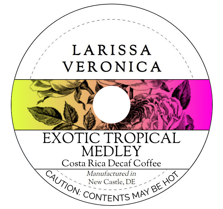 Exotic Tropical Medley Costa Rica Decaf Coffee <BR>(Single Serve K-Cup Pods)