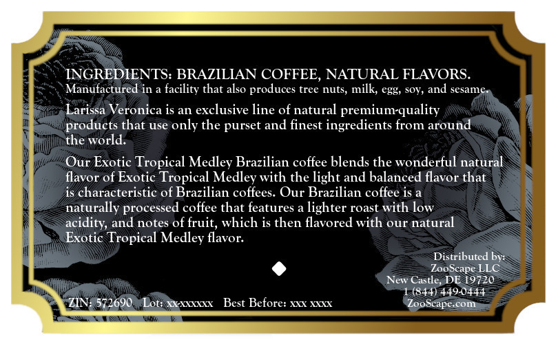 Exotic Tropical Medley Brazilian Coffee <BR>(Single Serve K-Cup Pods)