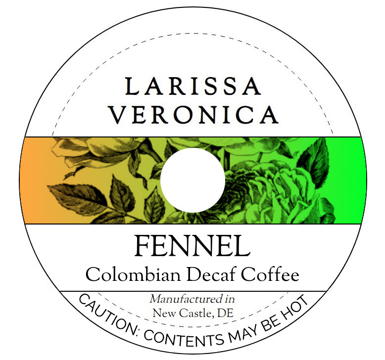 Fennel Colombian Decaf Coffee <BR>(Single Serve K-Cup Pods)