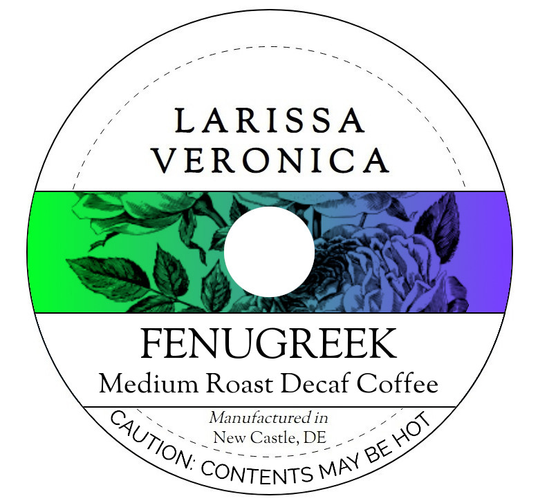 Fenugreek Medium Roast Decaf Coffee <BR>(Single Serve K-Cup Pods)