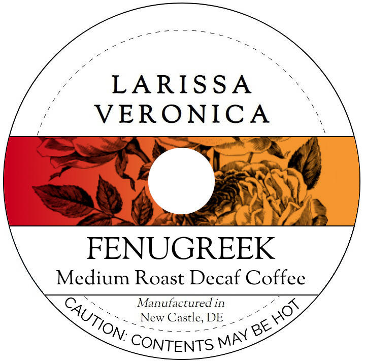 Fenugreek Medium Roast Decaf Coffee <BR>(Single Serve K-Cup Pods)