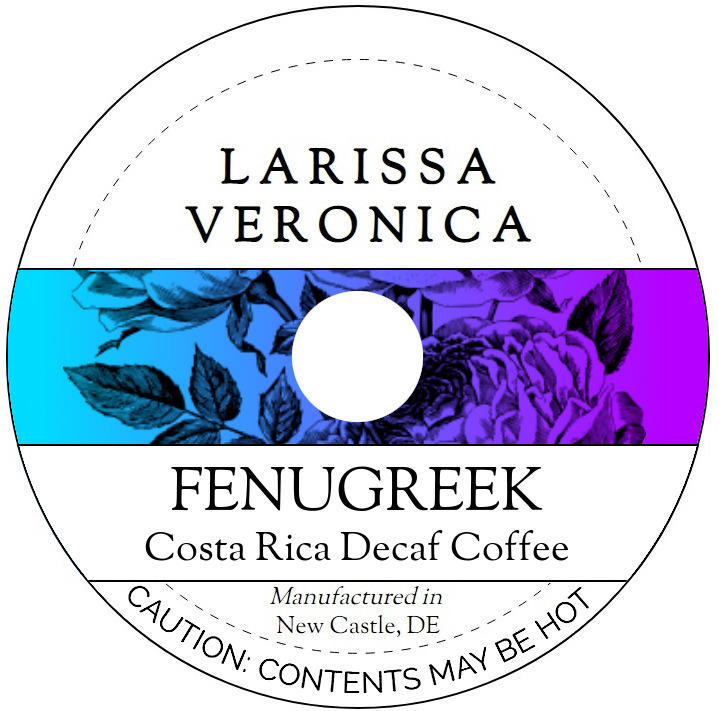 Fenugreek Costa Rica Decaf Coffee <BR>(Single Serve K-Cup Pods)
