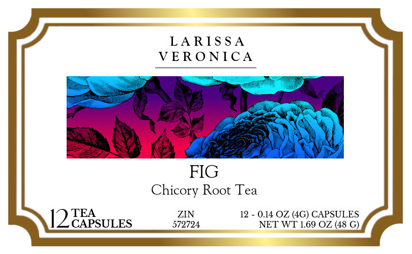Fig Chicory Root Tea <BR>(Single Serve K-Cup Pods) - Label