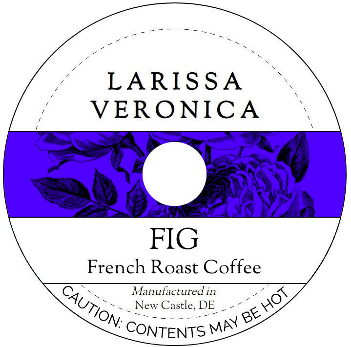 Fig French Roast Coffee <BR>(Single Serve K-Cup Pods)