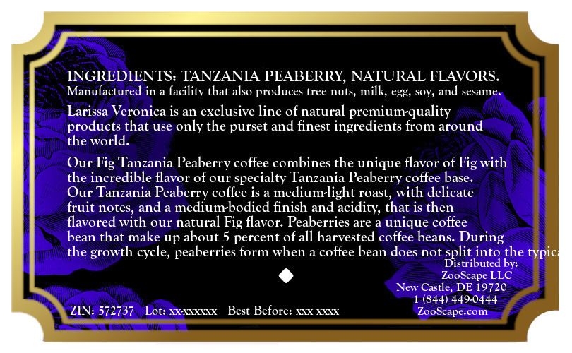 Fig Tanzania Peaberry Coffee <BR>(Single Serve K-Cup Pods)