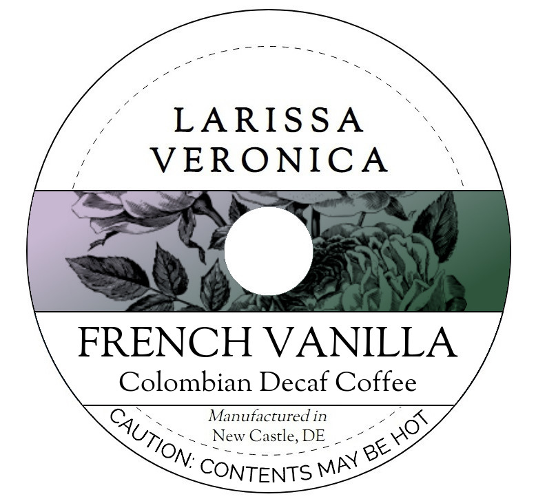 French Vanilla Colombian Decaf Coffee <BR>(Single Serve K-Cup Pods)