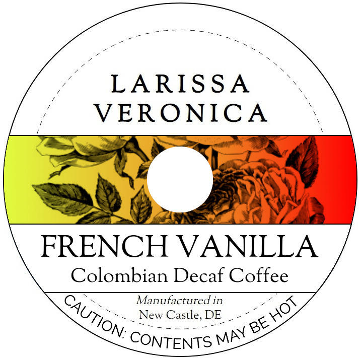 French Vanilla Colombian Decaf Coffee <BR>(Single Serve K-Cup Pods)