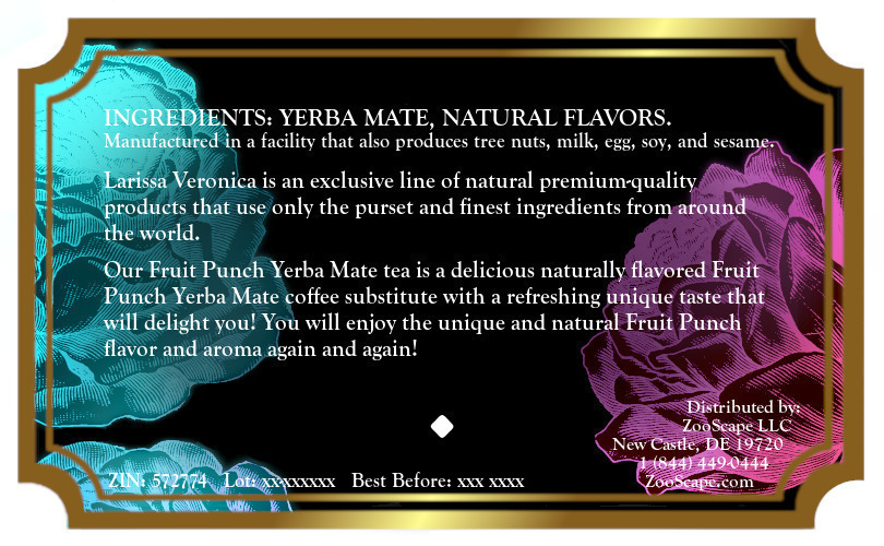 Fruit Punch Yerba Mate Tea <BR>(Single Serve K-Cup Pods)