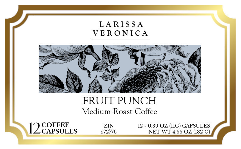 Fruit Punch Medium Roast Coffee <BR>(Single Serve K-Cup Pods) - Label