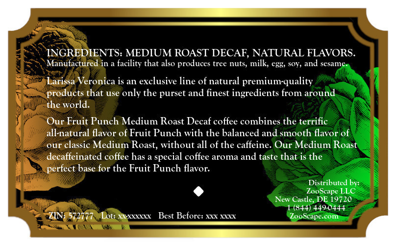 Fruit Punch Medium Roast Decaf Coffee <BR>(Single Serve K-Cup Pods)