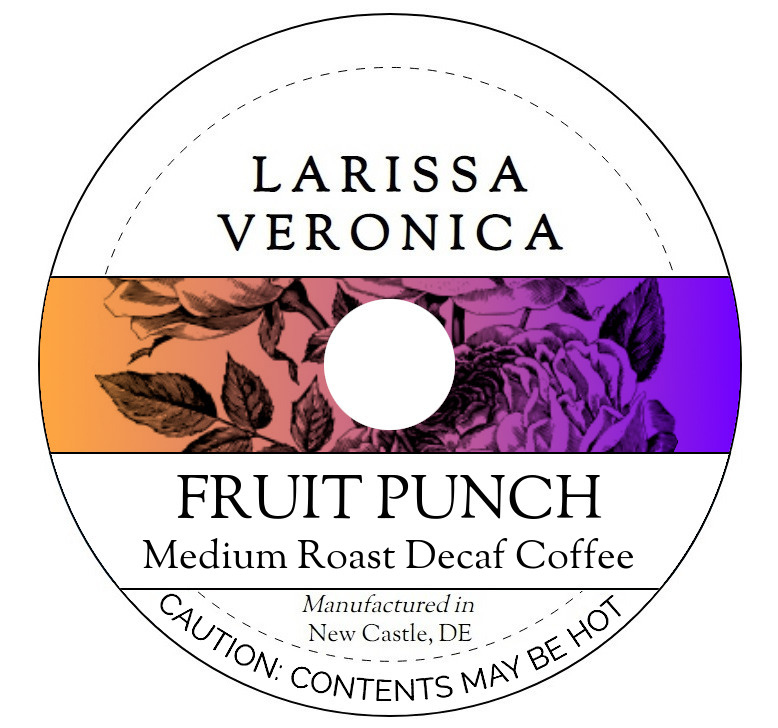 Fruit Punch Medium Roast Decaf Coffee <BR>(Single Serve K-Cup Pods)