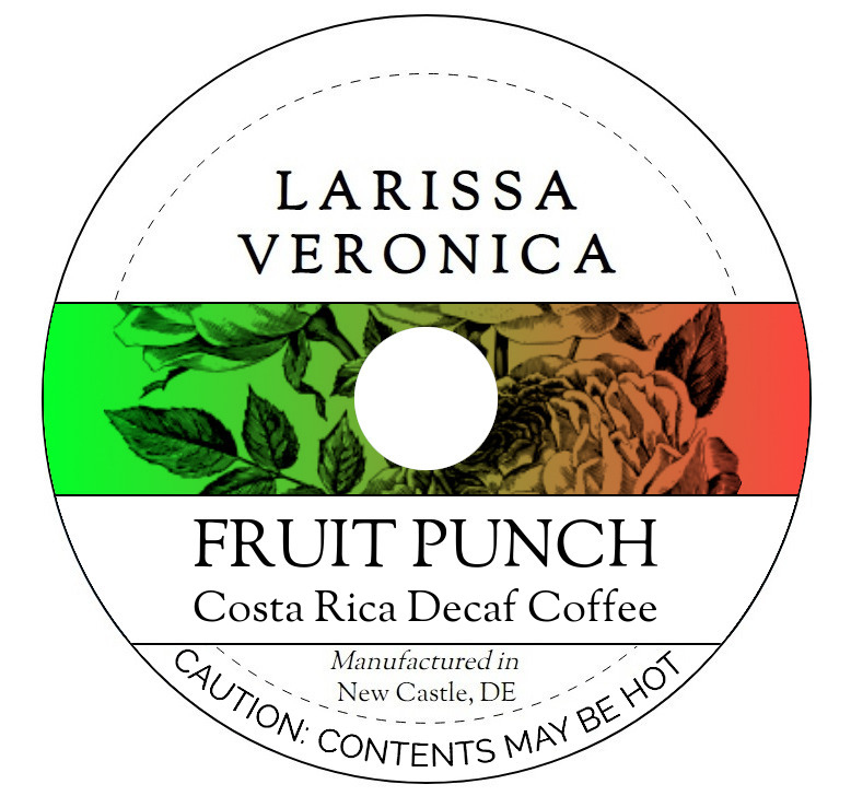 Fruit Punch Costa Rica Decaf Coffee <BR>(Single Serve K-Cup Pods)