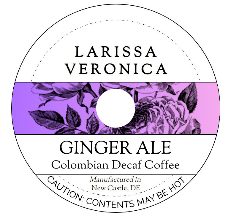 Ginger Ale Colombian Decaf Coffee <BR>(Single Serve K-Cup Pods)