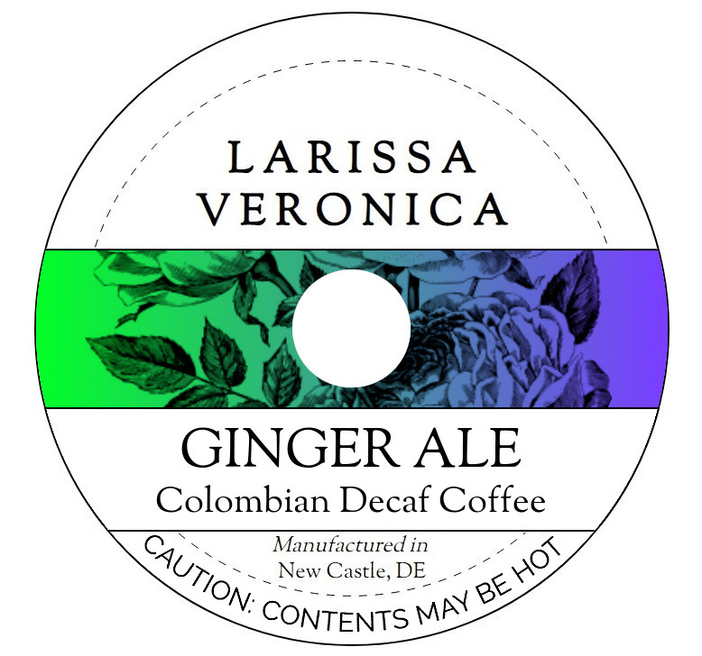 Ginger Ale Colombian Decaf Coffee <BR>(Single Serve K-Cup Pods)