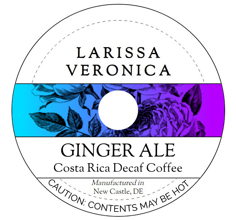 Ginger Ale Costa Rica Decaf Coffee <BR>(Single Serve K-Cup Pods)