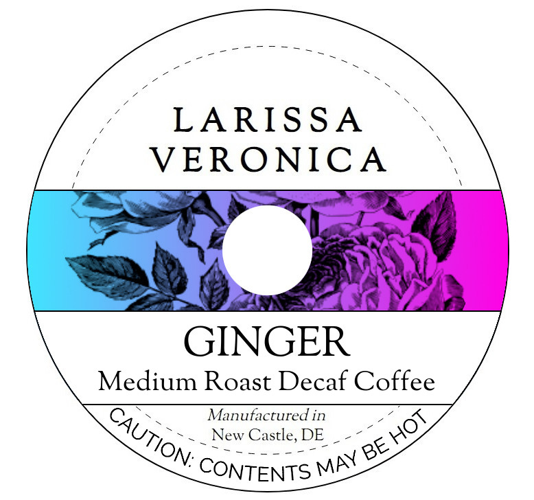 Ginger Medium Roast Decaf Coffee <BR>(Single Serve K-Cup Pods)