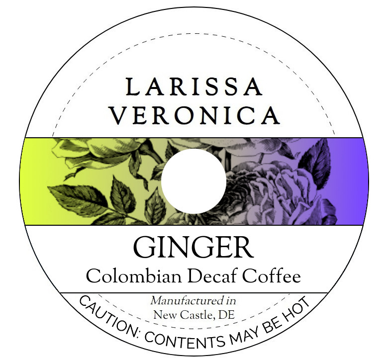 Ginger Colombian Decaf Coffee <BR>(Single Serve K-Cup Pods)